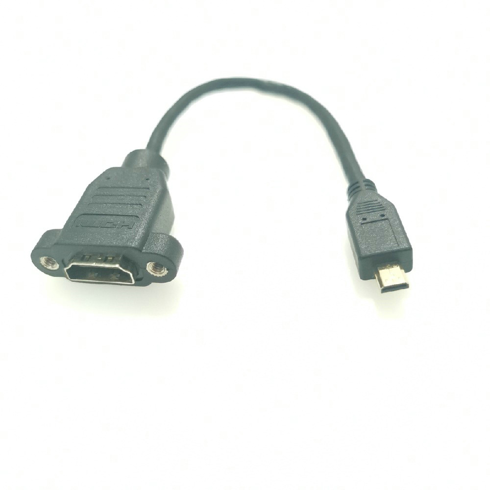 MICRO HDMI公轉(zhuǎn)HDMI A母線，帶耳朵
