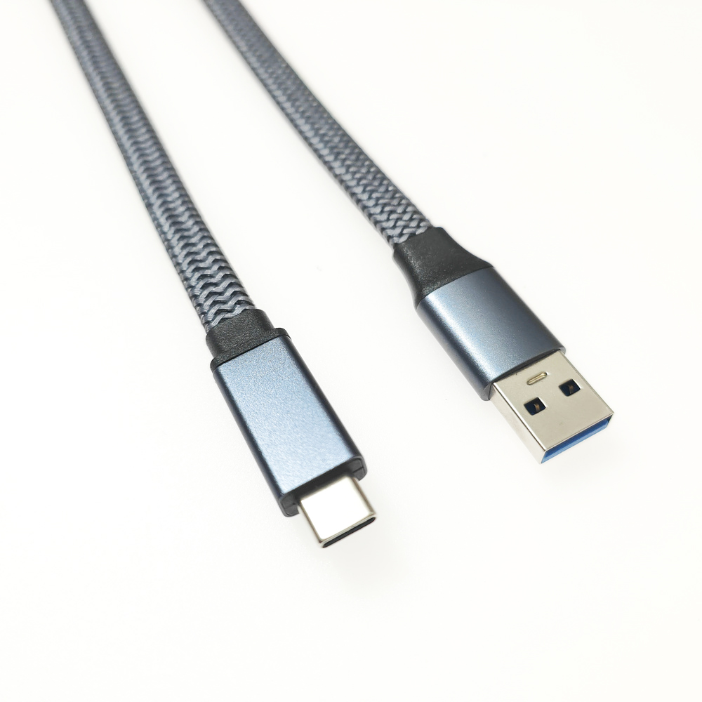 扁平USB A公轉(zhuǎn)TYPE C公線